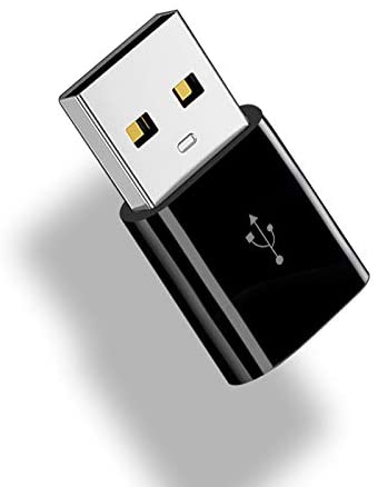 Micro USB Female to USB Male Adapter - Micro USB to USB 2.0 Adapter for Charging and Transfer Files, Compatible with All Micro USB Cables (Black)