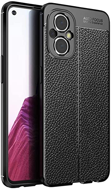 OnePlus Nord N20 5G, Shockproof Original Leather Pattern Back Case Cover Carbon Fiber From CompuMisr - Black