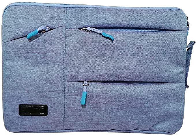 Sleeve bag for laptops/tablets from 10 to 14 inches | lining court | waterproof fabric | cyan | TRS1314007