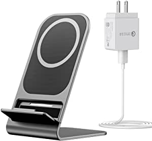 Magnetic Wireless Charging Station,15W Max Fast Charger Station for iPhone 12/12 Pro Max/Mini/11 Pro/XS Max/8 Plus, (Included 18W QC3.0 Charger)