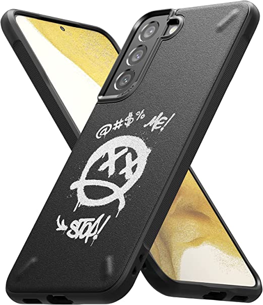 Ringke Onyx Design Compatible with Samsung Galaxy S22 Plus 5G Case (2022), Design Print Back Tough Rugged Durable Shockproof TPU Heavy Duty Protective Phone Cover - Graffiti