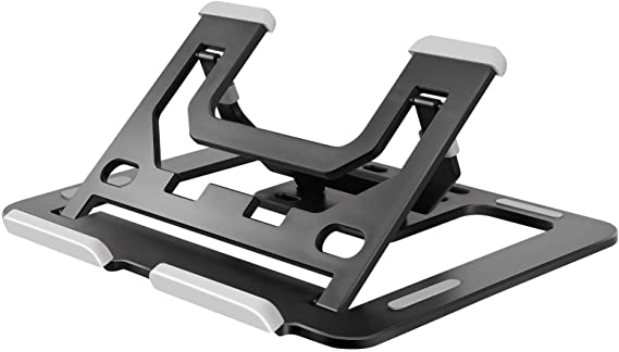 Laptop Stand Holder Computer Notebook Support Riser Adjustable Non Slip Laptop Base Bracket Ergonomic Foldable Desk Mount for Dell HP MacBook Air Pro Lenovo Chromebook