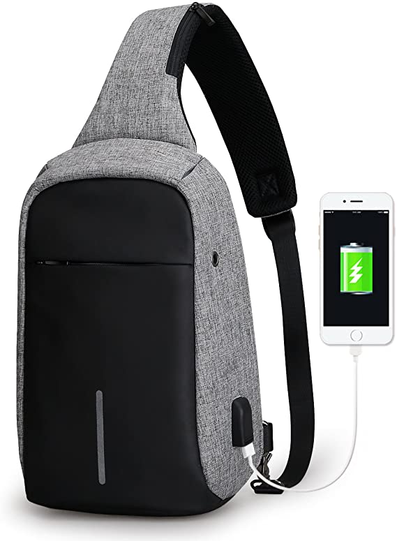 Anti Theft Sling Bag Shoulder Chest Cross Body Backpack Lightweight Casual Daypack …