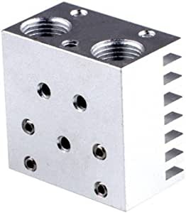 V6 Double Nozzle Head Hot End Radiator Long Distance for 1.75mm 3.0mm All-metal Cyclops Chimera Dual Multi-extrusion 3D Printer