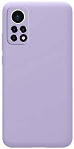 Case Compatible with Xiaomi Redmi Note 11S Liquid Silicone Case Protector Camera Soft TPU Slim Back Cover (Lavander)