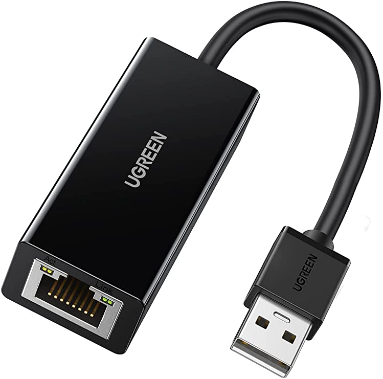 UGREEN Ethernet Adapter USB 2.0 to 10 100 Network RJ45 LAN Wired Adapter (cr110)