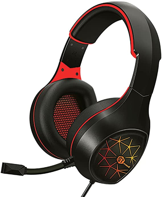 HEADPHONE ST STANDARD GM-2100LR LIGHT RED LED GAMING