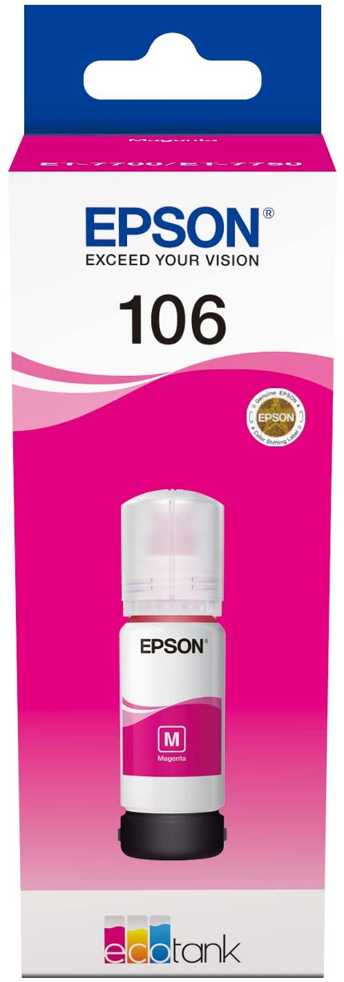 Epson EcoTank 106 Magenta Genuine Ink Bottle