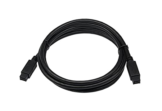 CERRXIAN 1.8M FireWire 800 Black Cable 9-pin to 9-pin - IEEE 1394B (for Mac and PC)