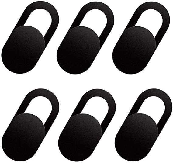 Webcam Cover Slide - 0.7 mm Thin - 6 pack - Compatible with Laptop, PC, Smartphone, iPad, Tablet - Protect Your Privacy and Security