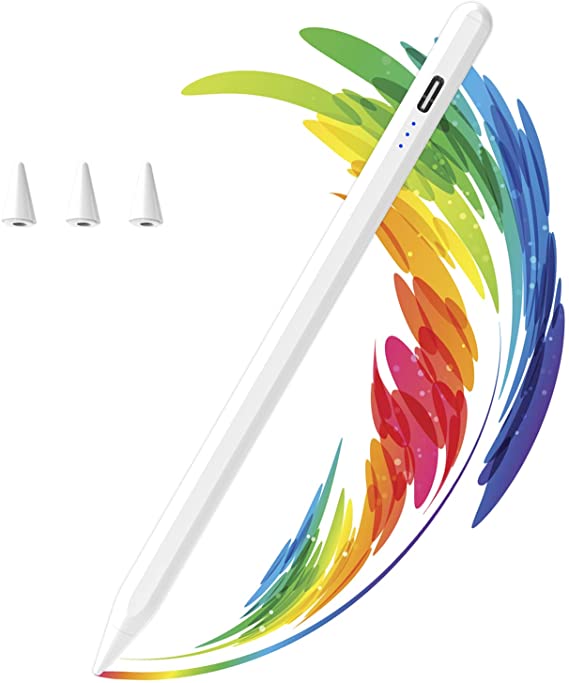 Stylus Pen for iPad, Power Display, High Precision, Magnetic Design, iPad Pencil Compatible with iPad Pro (11/12.9),iPad Air 3rd/4th/5th Gen,iPad 6/7/8th Gen,iPad Mini 5th Gen for Writing/Drawing