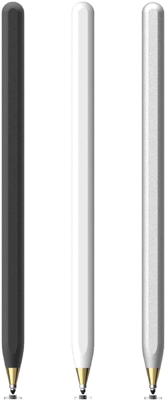 Spline N900 Disc Tip Stylus (Gold Plating Head), 3 Colors, Universal Stylus, Capacitive Pen, Touch Screen Pens, Compatible with Apple/iPhone/iPad/Android, Made in Taiwan (Black)