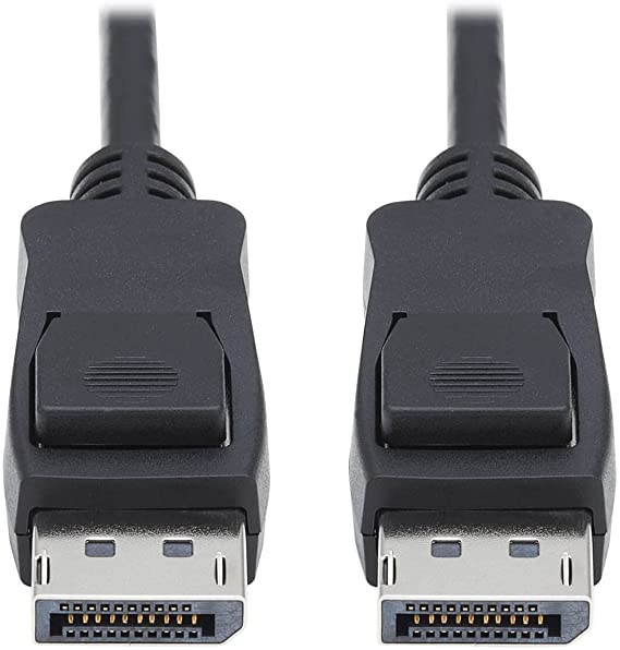 Tripp Lite High Speed HDMI Cable, DP 1.4 Cable with Latching Connectors, 8K Ultra HD, HDR, 4:2:0, HDCP 2.2 (M/M) 1 ft, Black (P580-006-V4)