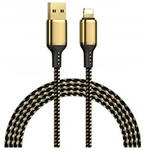 WIWU GD-100 USB Compatible Lightning 18K 20W Data Cable 2M - Gold