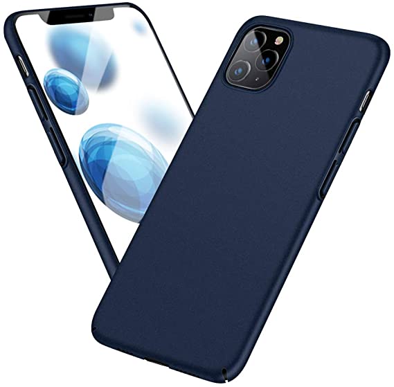 Meidom Case for iPhone 11 Pro Max with Matte Finish Grip Slim Fit Anti Fingerprints Phone Cover for iPhone 11 Pro Max (6.5 inch) - Blue