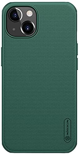 Nillkin Case for Apple iPhone 13 (6.1" Inch) Super Frosted Shield Pro Hard Back Soft Border (PC + TPU) Shock Absorb Cover Raised Bezel Camera Protect PC Without Logo Cut Green