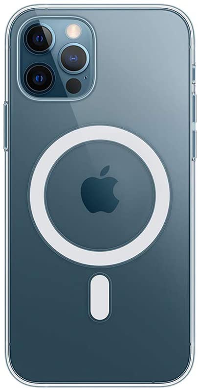 ALA7 Clear Magnetic Case with Magsafe Charging Support Wireless Fast Charge, Slim TPU+PC Magsafe Case Compatible with MagSafe Wallet (iPhone 12 Pro Max)