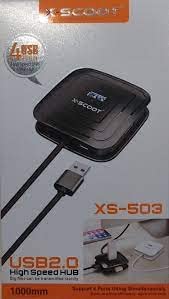 4-Port USB Hub 2.0, T-Sound USB Splitter for Laptop, Ps4 Keyboard and Mouse Adapter for Dell, Asus, HP, MacBook Air, Surface Pro, Acer, Xbox, Flash Drive, HDD, Console, Printer, Camera