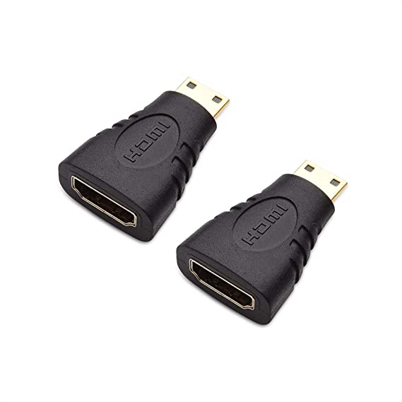 Cable Matters 2-Pack Mini HDMI to HDMI Adapter (HDMI to Mini HDMI Adapter)