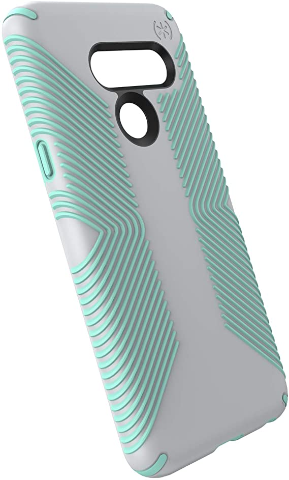 Speck Products Presidio Grip LG G8 THINQ Case, Dolphin Grey/Aloe Green