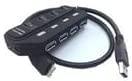 2B US318 USB 3.0 Port HUB Super Speed up to 5GB/S Black