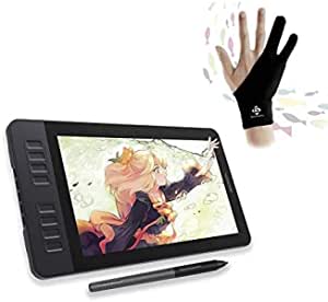 GAOMON S620 Pen Tablet & 2-Finger Gloves- Graphics Drawing Tablet for Digital Drawing/ 2D 3D Animation/Annotating Signing/Online Tutoring