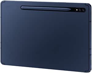 Compatible with Samsung Galaxy Tab S8 Plus 12.4" 2022 / Galaxy Tab S7 FE 12.4" 2021 / Galaxy Tab S7+ 12.4" 2020, Flexible TPU Back Shell Lightweight Trifold Stand Cover with Auto Sleep/Wake, blue