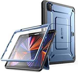 SUPCASE Unicorn Beetle Pro Series Case for iPad Pro 11 Inch (2021 / 2020), Support Apple Pencil Charging with Built-in Screen Protector Full-Body Rugged Kickstand Protective Case (Tilt)