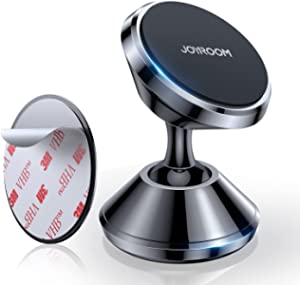 Joyroom Full Body Metal Magnetic Phone Holder for Car Dashboard, Magnetic Phone Mount [6Pcs N52 Stronger Magnets] Adjustable Hands-Free Magnet Phone Holder, Universal for Smartphone