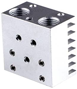 V6 Double Nozzle Head Hot End Radiator Long Distance for 1.75mm 3.0mm All-metal Cyclops Chimera Dual Multi-extrusion 3D Printer