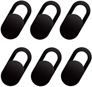 Webcam Cover Slide - 0.7 mm Thin - 6 pack - Compatible with Laptop, PC, Smartphone, iPad, Tablet - Protect Your Privacy and Security