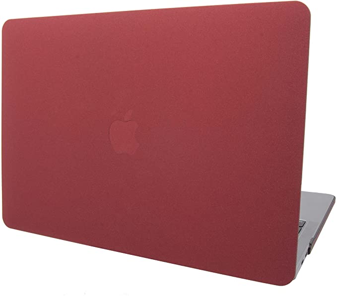 YYPP Laptop Case Compatible with MacBook Plastic Case Hard Shell Cover Air 13" Retina (2021/2020/2019/2018, Touch ID) A2337 M1/A2179/A1932 (Sand Wine Red)
