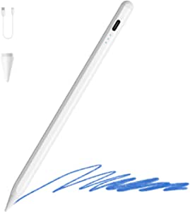 Stylus Pen for iPad,Pen for iPad Pencil with Palm Rejection&Tilt,Drawing Pencil Compatible with 2018-2021 Apple iPad 6/7/8th Gen, iPad Pro(11/12.9’’),iPad Air 3rd/4th Gen,iPad Mini 5th,High Precise