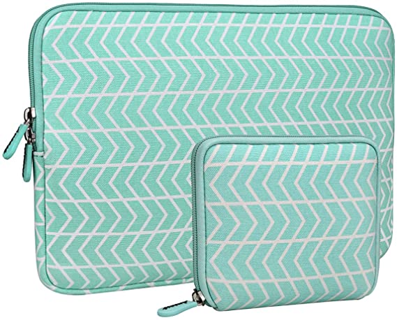 Aucase Laptop Sleeve Compatible with MacBook Pro 15, Surface Laptop15, Chromebook Notebook Ultrabook Matebook 14, Water Repellent Neoprene Protective Bag with Small Case for Men and Women