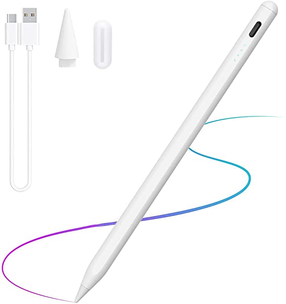 Capacitive Ultra Thin Stylus Tip,Stylus Pen for iPad with Tilt Sensitive and Magnetic Design,Stylus Pens For Touch Screens,iPad Pencil Compatible with iPad Pro/Air/Mini