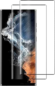 Feitenn for Samsung Galaxy S22 Ultra Tempered Glass [2 Pack], Clear Transparent Film Case Friendly 9H Hardness Anti-Fingerprint Anti-Scratch No Bubble Screen Protector for Galaxy S22 Ultra 5G 2022