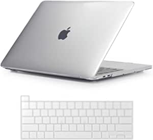 ProCase MacBook Pro 13 Case 2020 Release A2338 M1 A2289 A2251, Hard Case Shell Cover and Keyboard Skin Cover for MacBook Pro 13 Inch Model M1 A2338 A2289 A2251 -Crystal