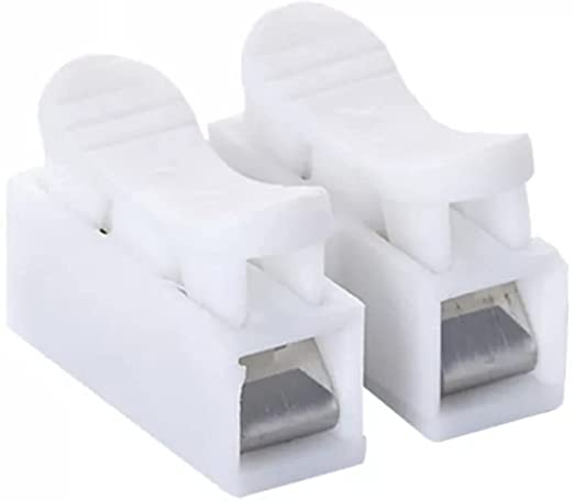 CH2 BOX Quick Splice Lock Wire Connectors 2Pins Electrical Cable Terminals 20x17.5x13.5mm For Easy Safe Splicing Into Wires 10pcs