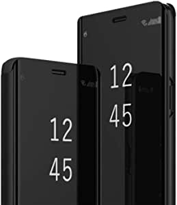 Compatible with Samsung Galaxy A52 Case Flip Leather Cover Wallet Slim Clear Mirror Shockproof Thin Cover with Kickstand Anti-Scratch Protective Case Cover Compatible for Samsung Galaxy A52