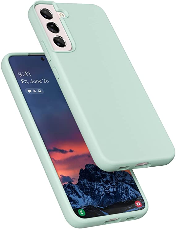E Segoi Samsung Galaxy S22+ / S22 Plus Case, Liquid Silicone Gel Rubber Shockproof Case Soft Microfiber Cloth Lining Cushion Compatible with Galaxy S22+ Plus 5G 6.6 inch (Mint)