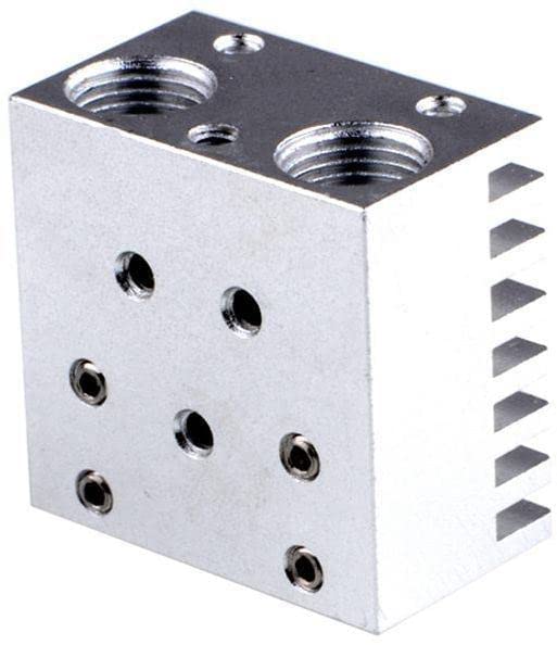 V6 Double Nozzle Head Hot End Radiator Long Distance for 1.75mm 3.0mm All-metal Cyclops Chimera Dual Multi-extrusion 3D Printer