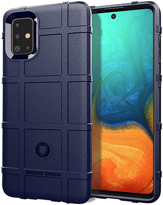 Samsung Galaxy A71 5G Phone Case,SZYZ Rugged Shield Slim Phone Case with Heavy Duty Shockproof Military Grade Anti-Fall and Camera Protection Function Shell for Samsung Galaxy A71 5G,HD Blue