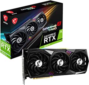 MSI GeForce RTX 3070 Ti GAMING X TRIO 8G Gaming Graphics Card - RTX 3070 Ti, TORX Fan 4.0, 8GB GDDR6X, 256 bit, PCI Express Gen 4, DisplayPort v1.4a, HDMI 2.1, TRI FROZR 2