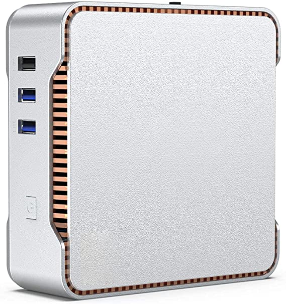 Mini PC, 8GB RAM+128GB ROM Celeron J4125 (up to 2.7GHz) Windows 10 Pro, Support Three Display 4K UHD@60Hz, Bluetooth 4.2, Dual Wifi 2.4/5G, 1000 Mbps, Business Office Home Small Computer