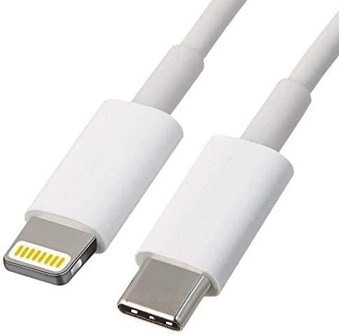 Type C USB to Lightening, Fast Charging & Data Sync USB Cable [Type-C to 8 Pin] Compatible for iPhone X/XR/XS MAX/XS/ 11/11 PRO/ 11 PRO MAX/iPads/iPhone 12/Mini/Pro/Pro Max - (White)
