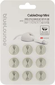 Bluelounge CableDrop-Mini Multi Purpose Cable Clip for Apple Device, Smartphone and Table - White