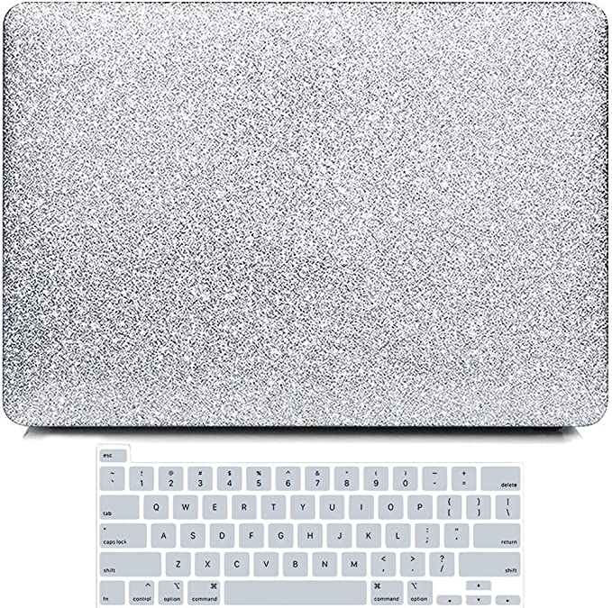 B BELK Compatible with MacBook Pro 16 Inch Case 2021 2020 2019 Release A2141, Sparkly Smooth PU Leather Protective Hard Shell Case with Keyboard Cover, MacBook Pro 16'' with Touch Bar & Touch ID