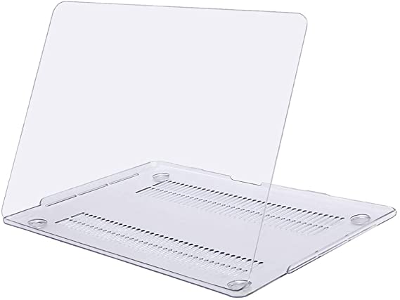 MOSISO Compatible with MacBook Pro 15 Case 2019 2018 2017 2016 Release A1990 A1707 with Touch Bar and Touch ID, Plastic Hard Case Shell Cover, Clear
