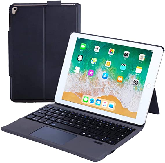 Eocean Keyboard Case Touchpad Function for iPad 9th Gen(2021)/7th 8th Gen 10.2/iPad Air 3rd Generation 10.5 /iPad Pro 10.5, Backlit Slim Folio with Pencil Holder,Auto Sleep/Wake