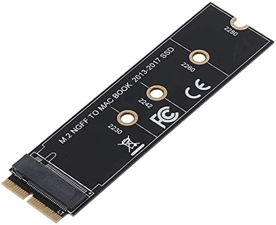 USECL M.2 NVME SSD Hard Disk Convert Adapter Card for Upgrade MacBook pro or Air,Use ONLY 2013-2017 Year.